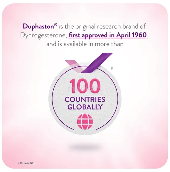 duphaston 10mg tablet 10's